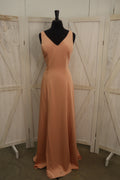 Blush V-Neck Gown – Mother of the Bride/Groom & Bridesmaid